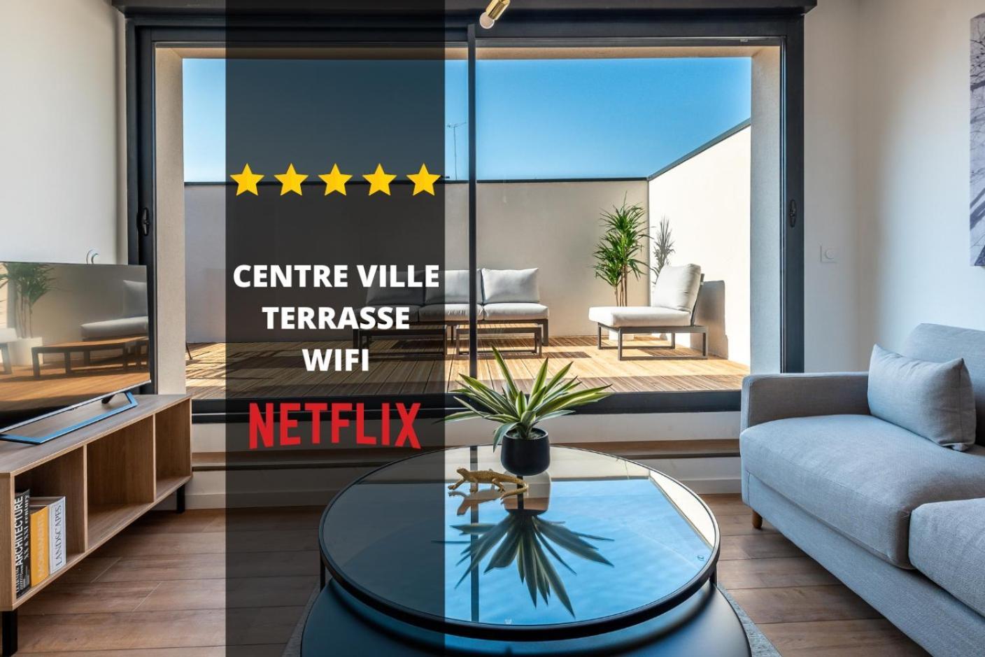 Downtown Rooftop - Centre Ville - Wifi - Terrasse - Netflix Amiens Exterior foto